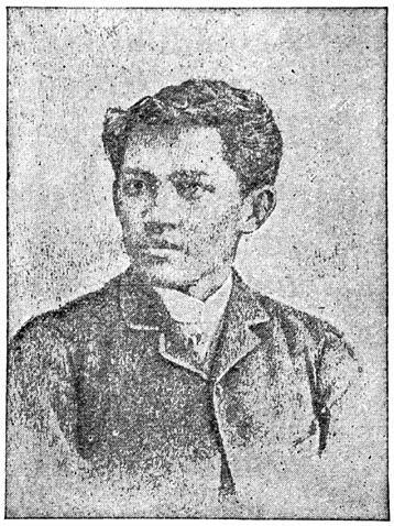 Rizal at 22. From the first photo taken after his arrival in Spain.