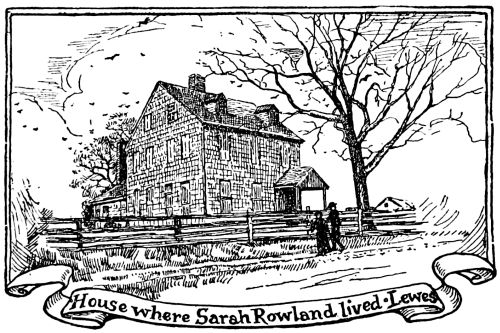 House where Sarah Rowland lived Lewes