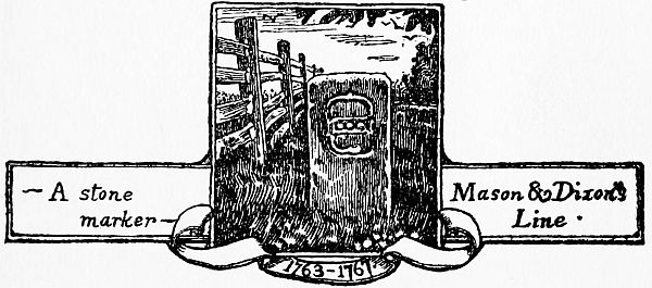 —A Stone marker—Mason & Dixon Line 1763-1767