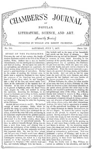 Chambers's Journal of Popular Literature, Science, and Art, No. 706July 7, 1877