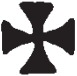 Decorative graphic of a cross