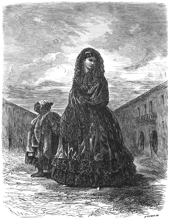 Dame van Arequipa, naar de kerk gaande.