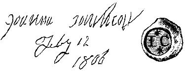 Joanna Southcote Signature and Logo.