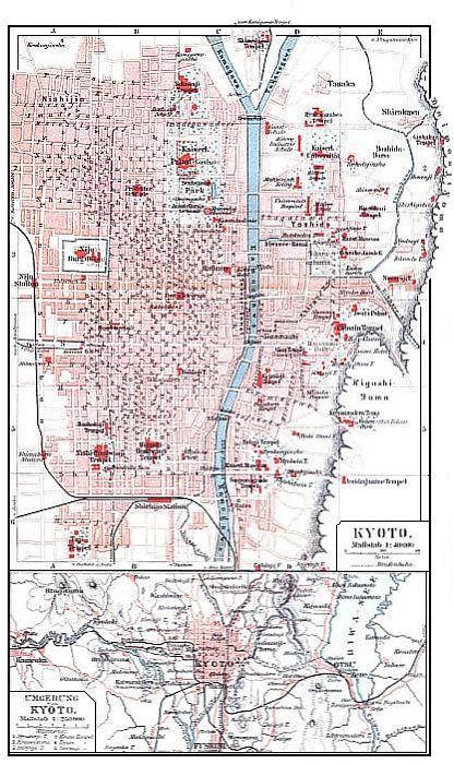 Plan von Kyōto.