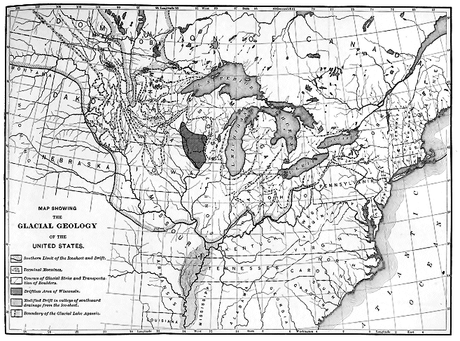 MAP SHOWING THE GLACIAL GEOLOGY OF THE UNITED STATES