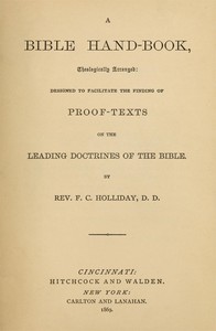 A Bible Hand-Book