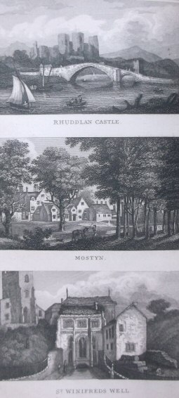 Rhuddlan Castle; Mostyn; St. Winifred’s Well.  London. Published by T. T. & J. Tegg, Cheapside, Oct. 1st 1832