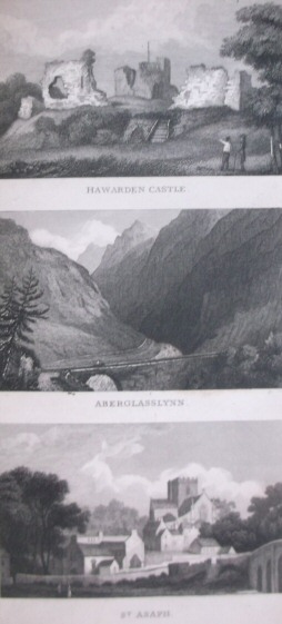 Hawarden Castle; Aberglasslynn; St. Asaph.  London.  Published by T. T. & J. Tegg, Cheapside, Oct. 1st 1832
