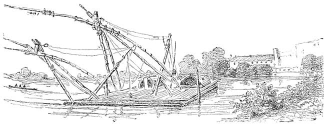 Floss mit Senknetzen (Salambau),