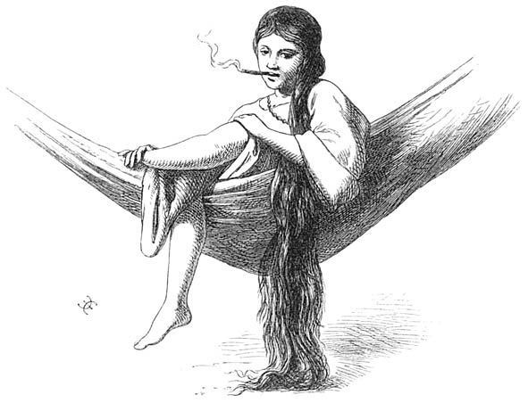 Tagalin in einer Hängematte