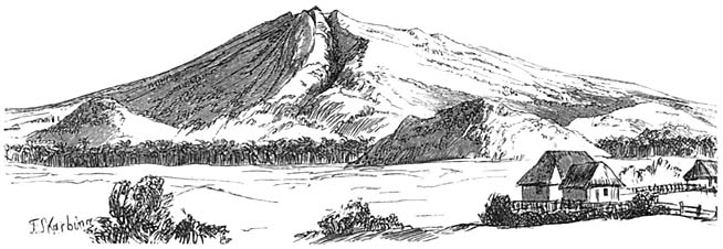 Vulkan Yriga von Südwest.