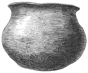 Höhe 17 Cm., Durchmesser oben 19 Cm., grösster Umfang 71 Cm.