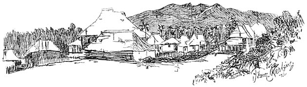 Gebirge Bacacáy vom Tribunal von Labo.