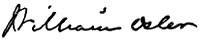 William Osler (signature)