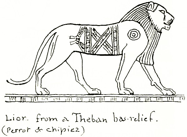 Lion from a Theban bas-relief.