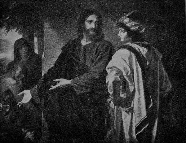 CHRIST AND THE RICH YOUNG RULER, Hofmann
