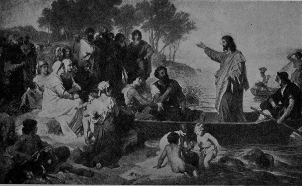 JESUS TEACHING FROM A BOAT, Hofmann