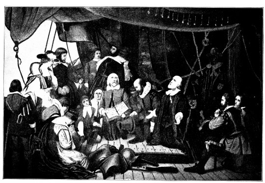 Image unavailable: THE DEPARTURE OF THE PILGRIMS FROM DELFT HAVEN. FROM AN EARLY PAINTING.