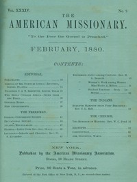 The American Missionary — Volume 34, No. 02, February, 1880