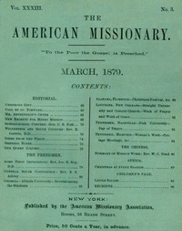 The American Missionary — Vol. 33, No. 3, March, 1879