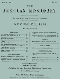 The American Missionary — Volume 33, No. 11, November, 1879