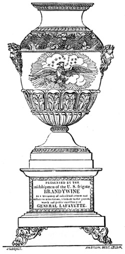 Vase presented by Midshipmen of the Brandywine
