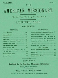 The American Missionary — Volume 34, No. 8, August, 1880