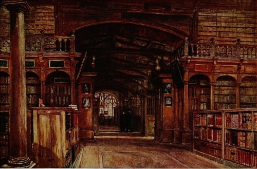 INTERIOR OF THE BODLEIAN LIBRARY