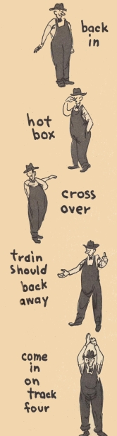 Image unavailable: back in  hot box  cross over  train should back away  come in on track four