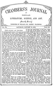 Chambers's Journal of Popular Literature, Science, and Art, No. 734, January 19, 1878