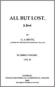 All But Lost: A Novel. Vol. 2 of 3