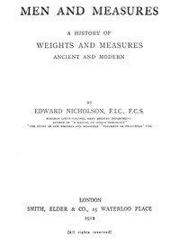Men and Measures