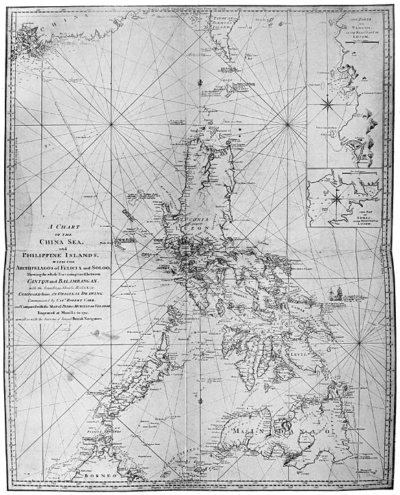 Chart of China Sea and the Philippines, 1794, in The complete East India pilot, printed for Laurie & Whittle (London, 1800)