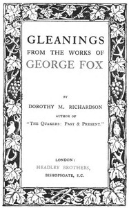 Gleanings from the Works of George Fox