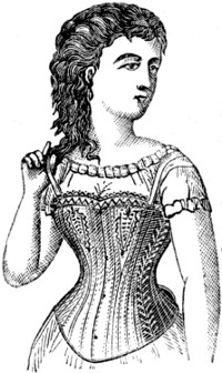 lady in corset