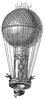 De aëro-montgolfière van Pilâtre de Rozier.