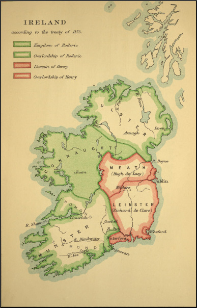 Ireland according to the treaty of 1175