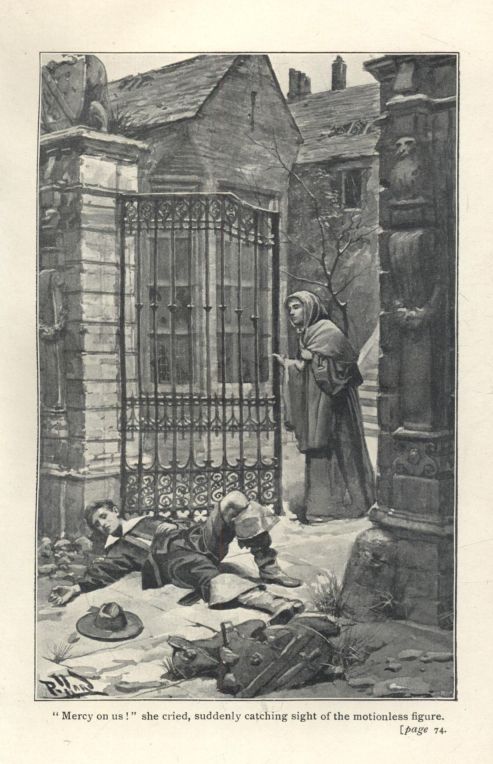 "Mercy on us!" she cried, suddenly catching sight of the motionless figure. [page 74.
