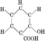 Strukturformel Salizylsäure