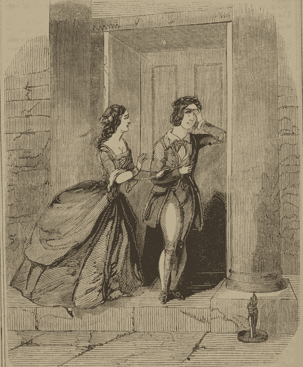 Johanna Disguised As A Boy, Is Found Weeping By Arabella, Near St. Dunstan's.