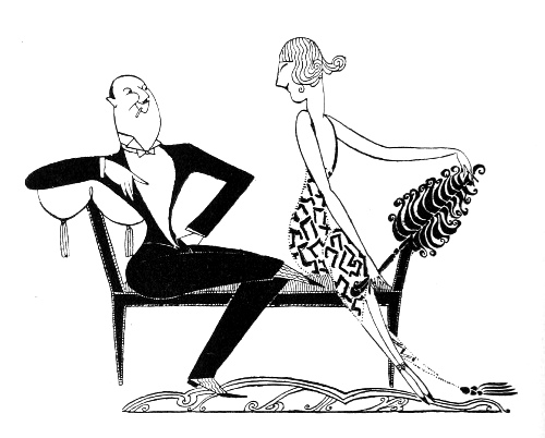 man and woman on settee