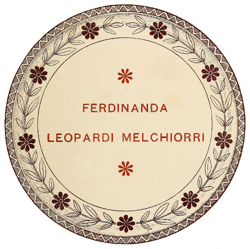 FERDINANDA LEOPARDI MELCHIORRI