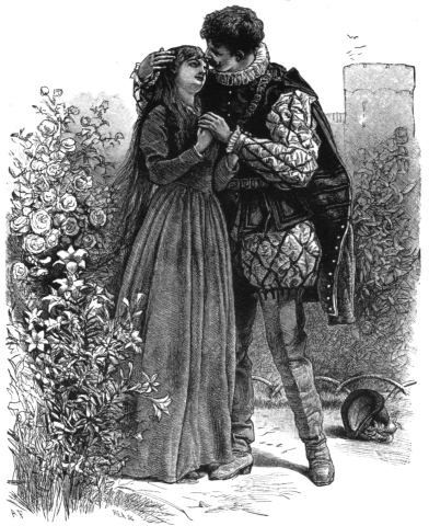 Lord Ronald kissing Lady Clare