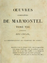 Œuvres complètes de Marmontel, tome 8