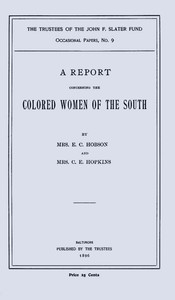 A Report Concerning the Colored Women of the South