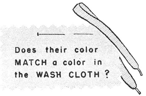 Does their color MATCH a color in The WASH CLOTH?