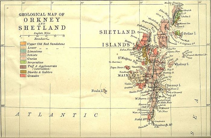 GEOLOGICAL MAP OF SHETLAND
