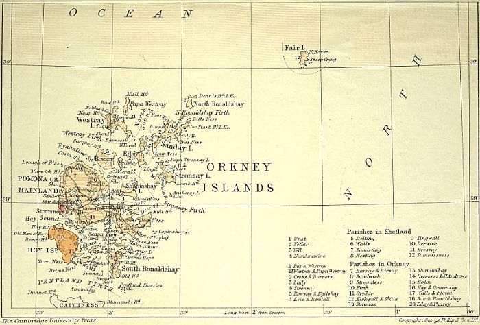 GEOLOGICAL MAP OF ORKNEY