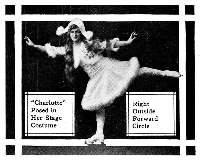 “Charlotte” Posed in Her Stage Costume  Right Outside Forward Circle