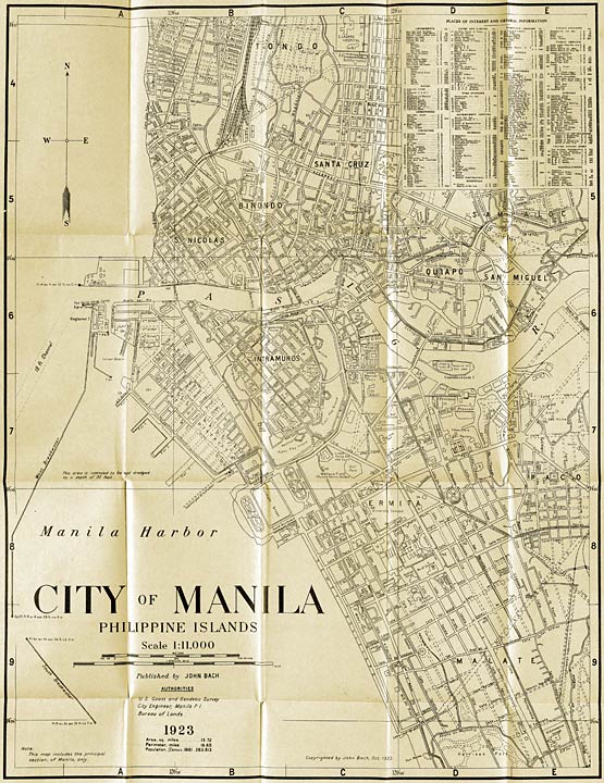 Map of the City of Manila